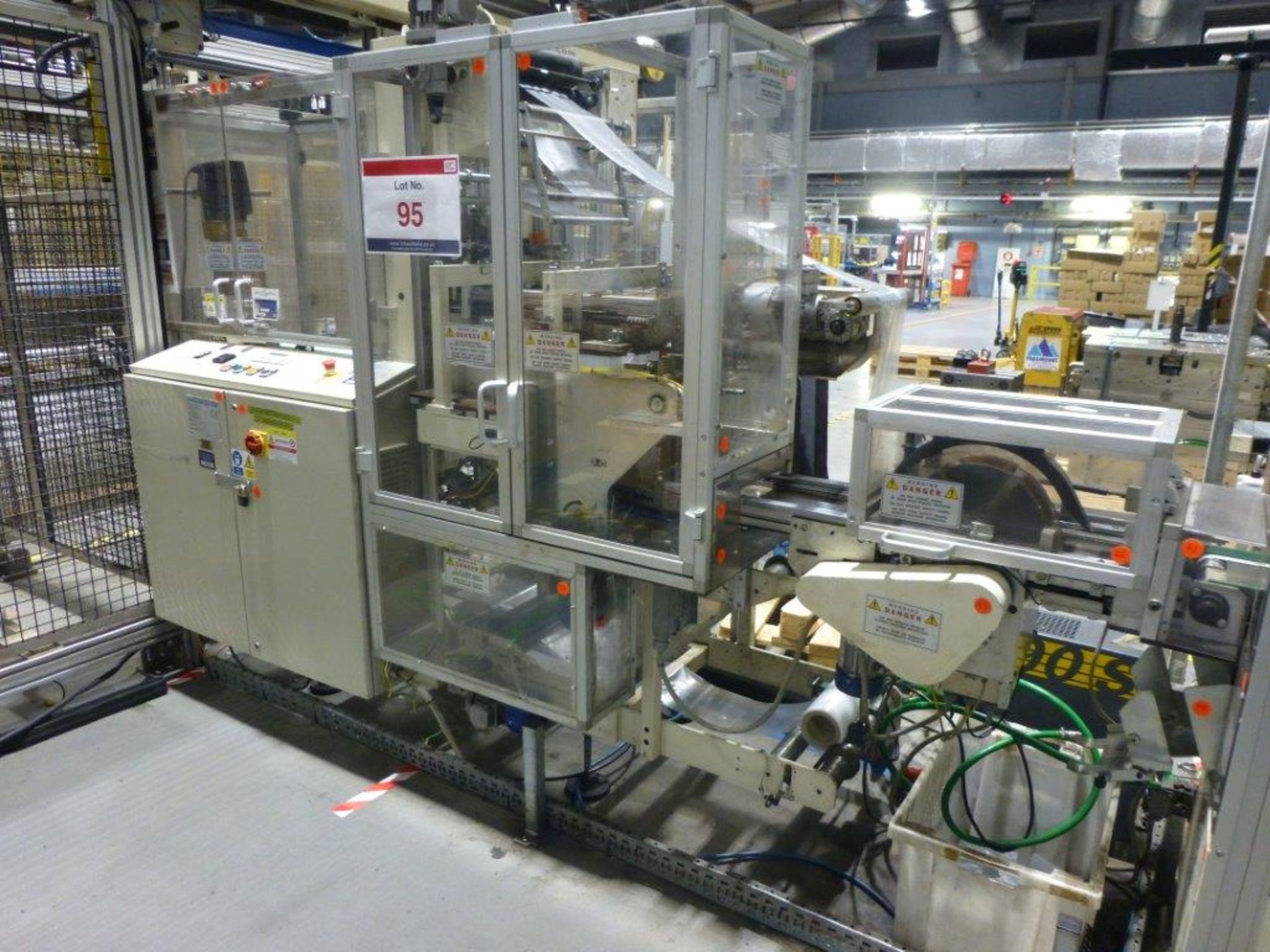 GIMA 897 DVD multi case wrapper, serial No 89720A0 (2003) with turnover unit, case flip station, - Image 2 of 4