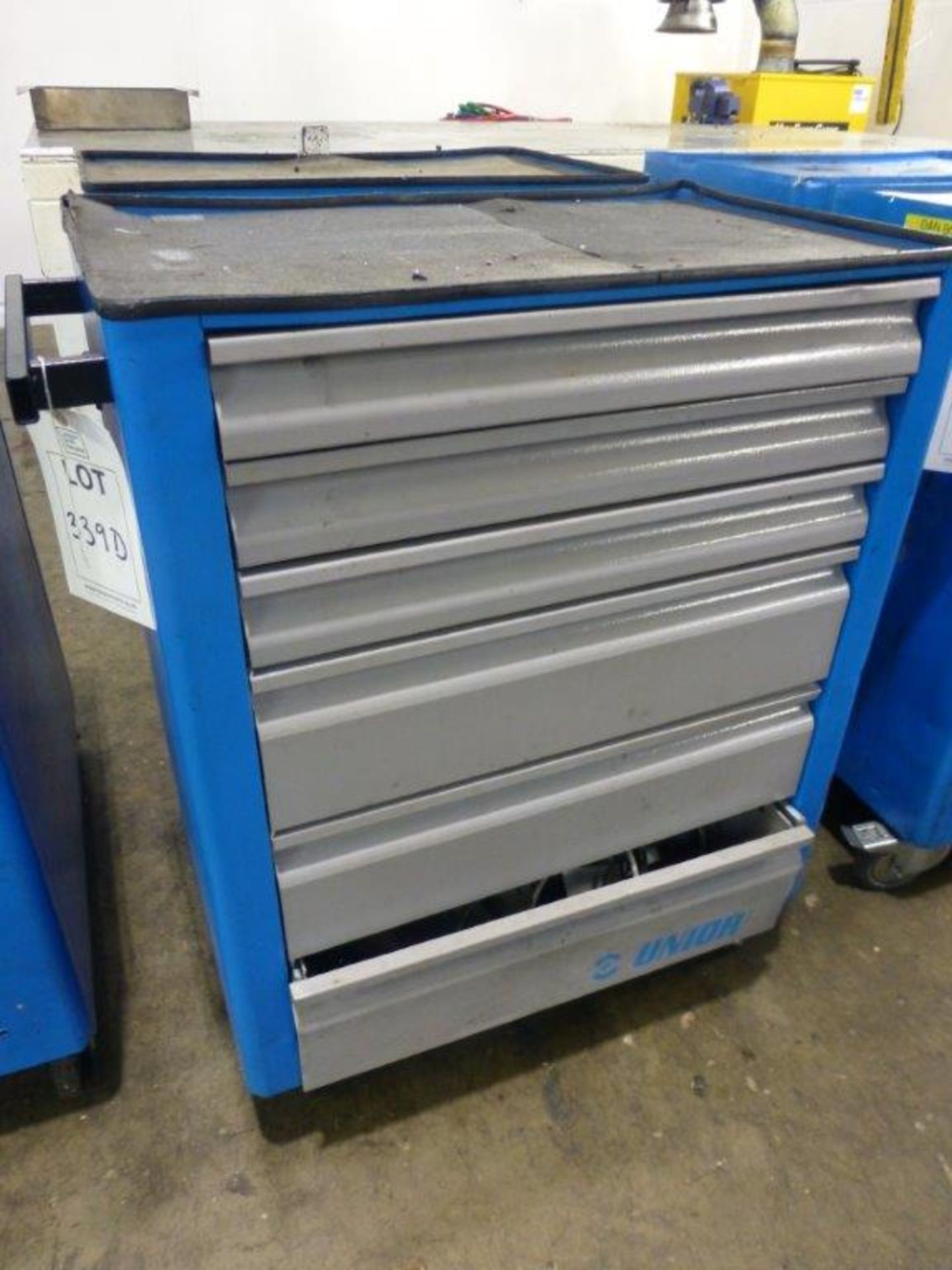 Unior Eurostyle 6 drawer tool cabinet and contents, mainly hand tools and components