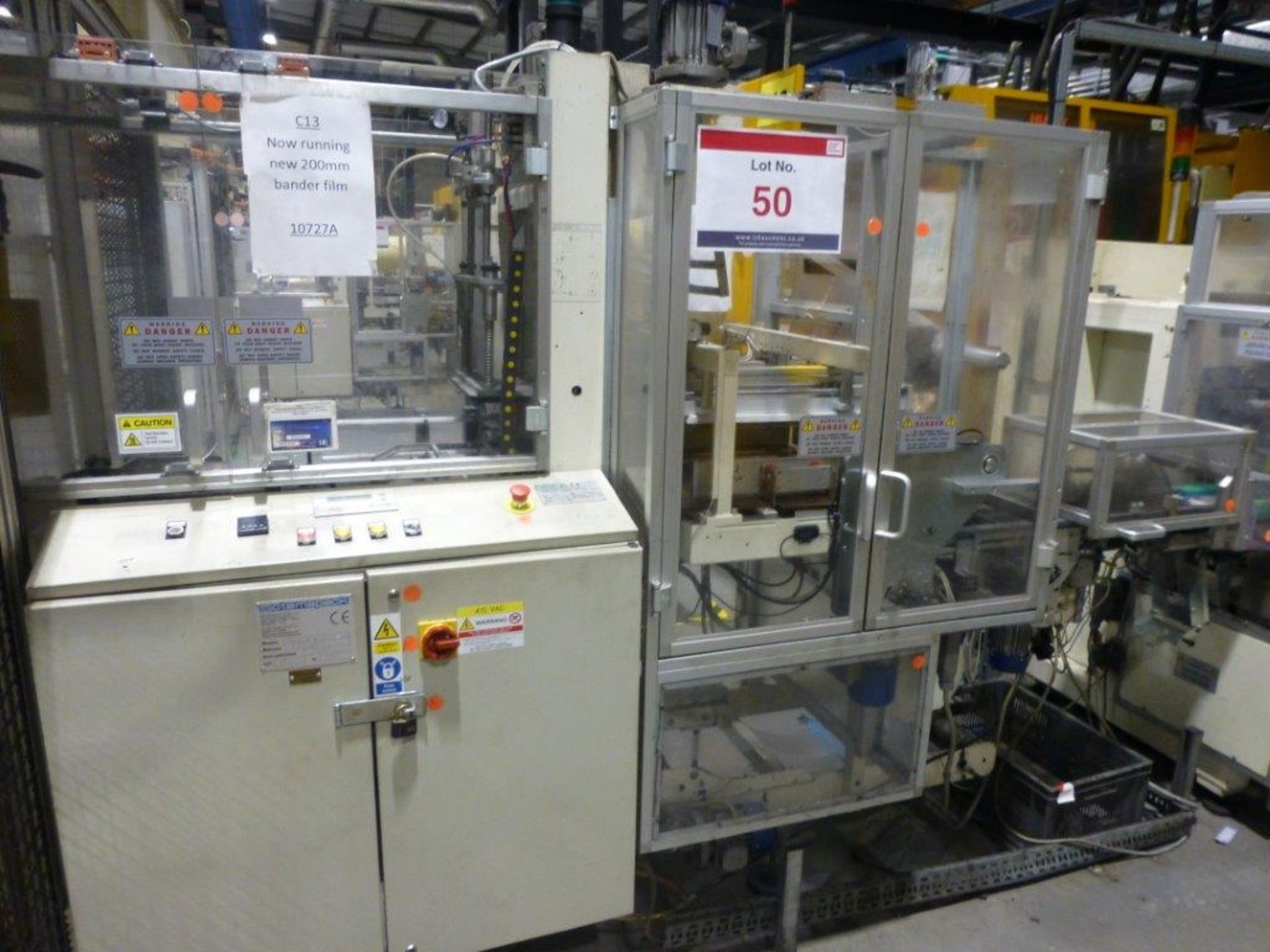 GIMA 897 DVD multi case wrapper, serial No 89710A0 (2003) with case flip station, film unwind - Image 2 of 4
