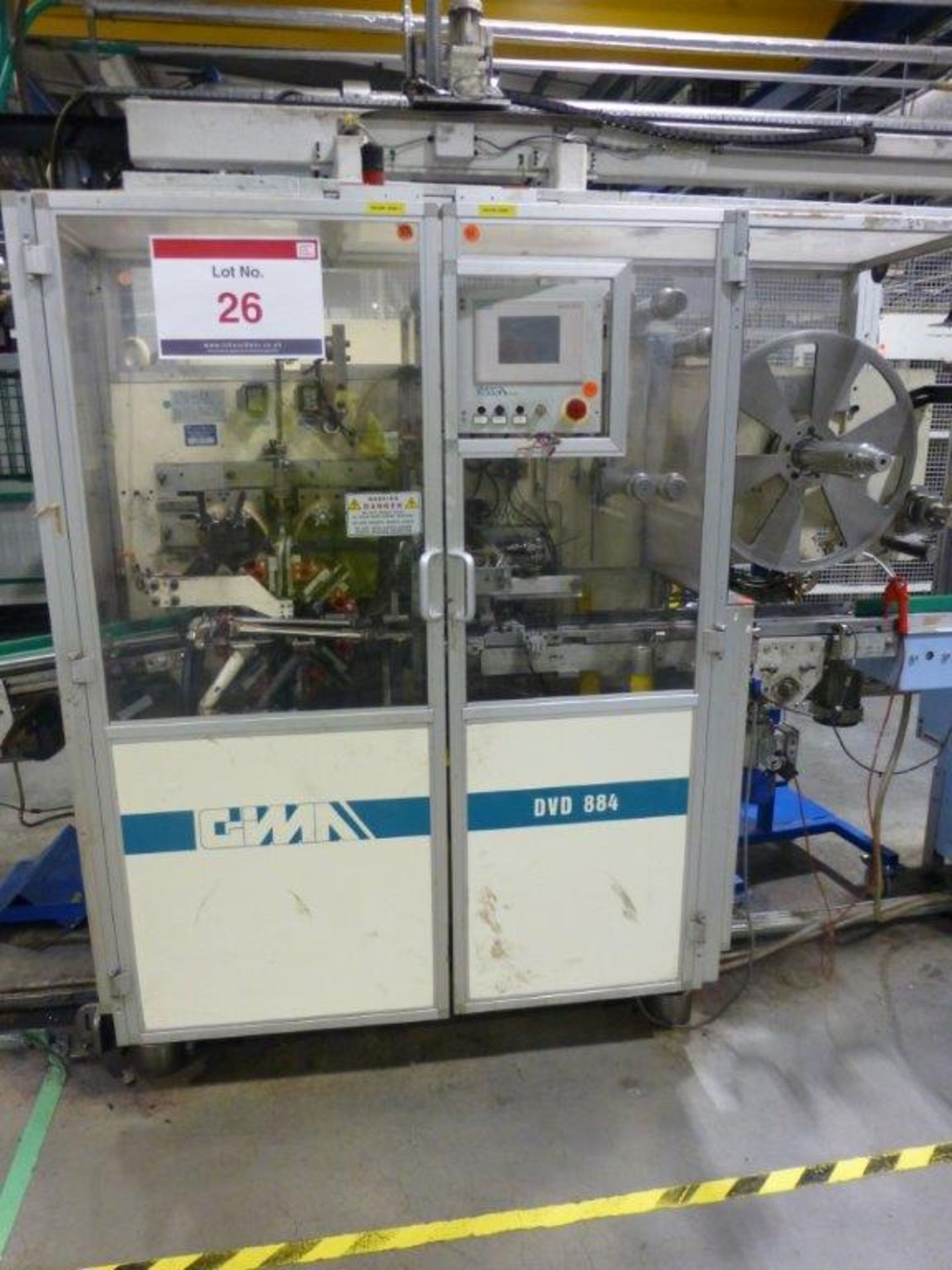 GIMA 884 DVD case wrapper/welder Serial No. 8841200 (2002) with Siemens Simatic TP27 control unit - Image 2 of 5