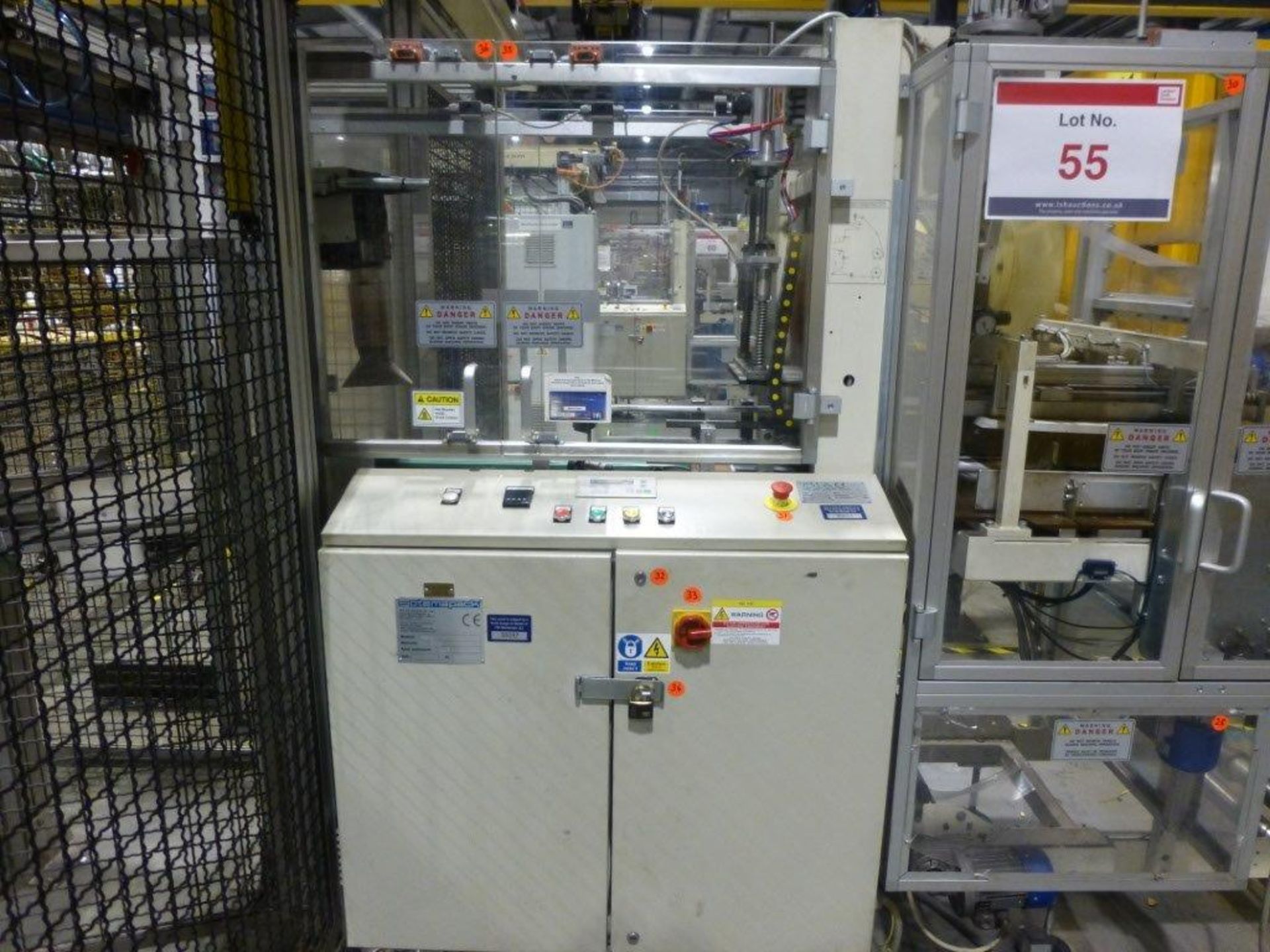 GIMA 897 DVD multi case wrapper, serial No 89730A0 (2003) with case flip station, film unwind - Image 2 of 5