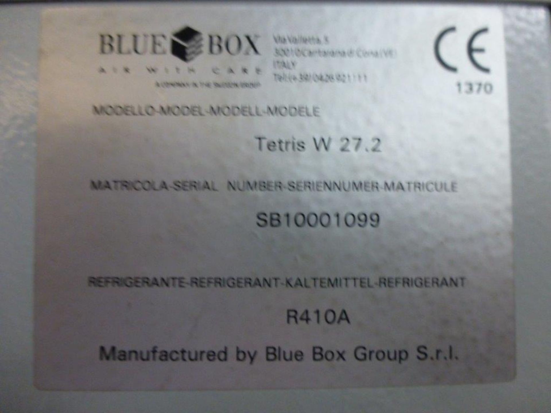 BlueBox Tetris W 27.2 water chiller, serial No SP10001099, Chiller No 1, (Disconnection at first - Image 3 of 3