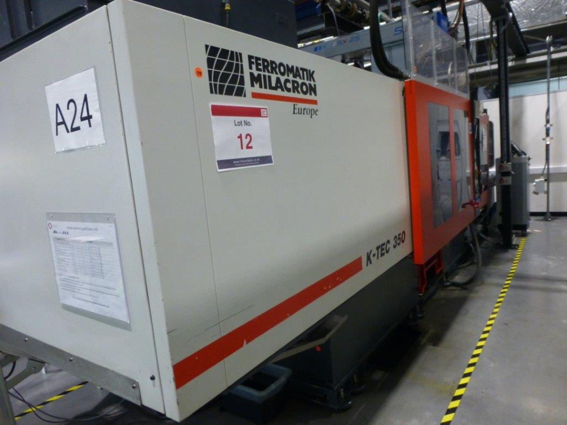 Ferromatik Milacron K-Tec 350S CNC Plastic Injection Moulding Machine Serial No 565230 (2002) with