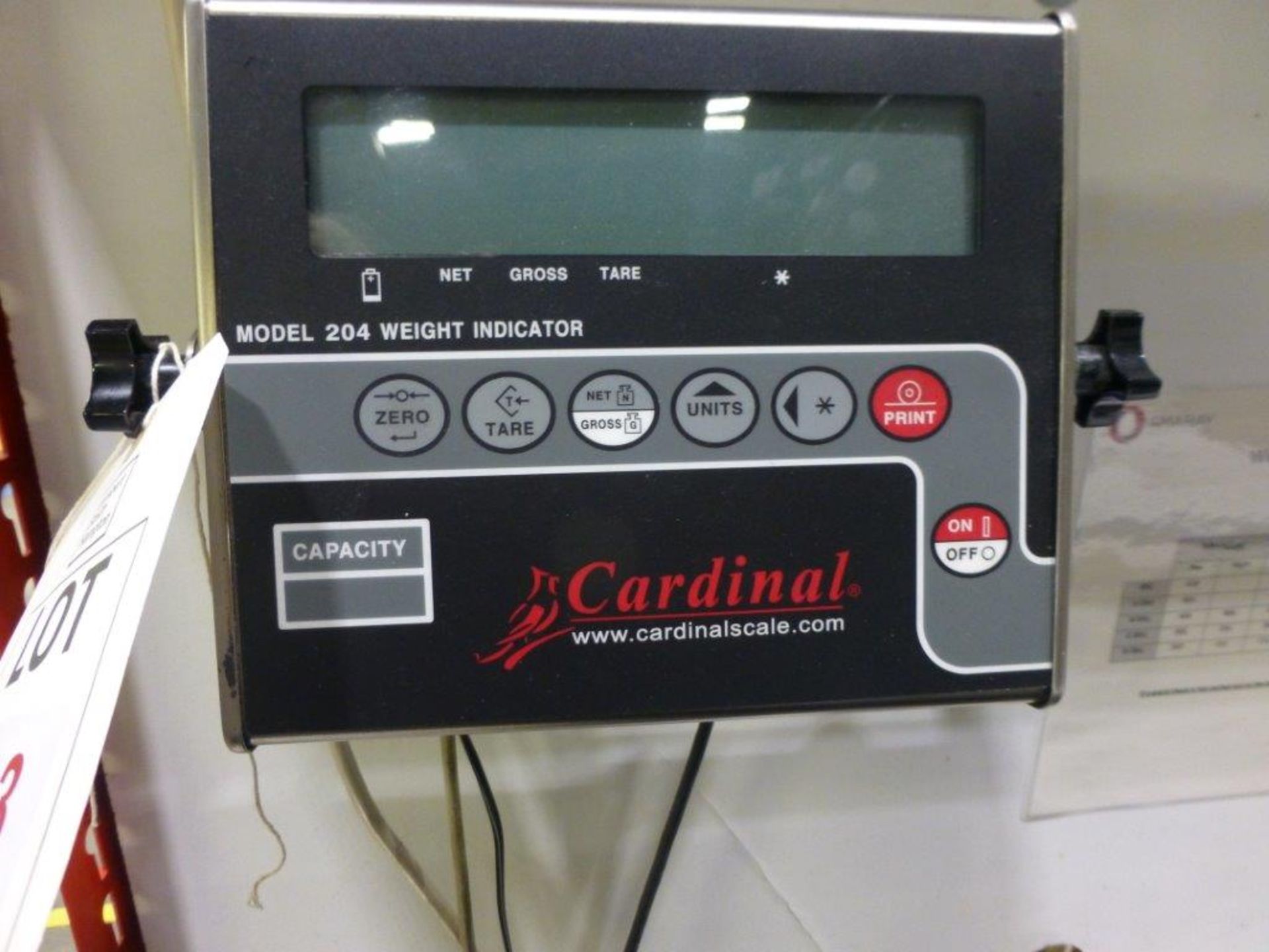 Cardinal 204-V 300kg stainless steel digital platform scale, serial no E29205-0047, (2005) 600mm x