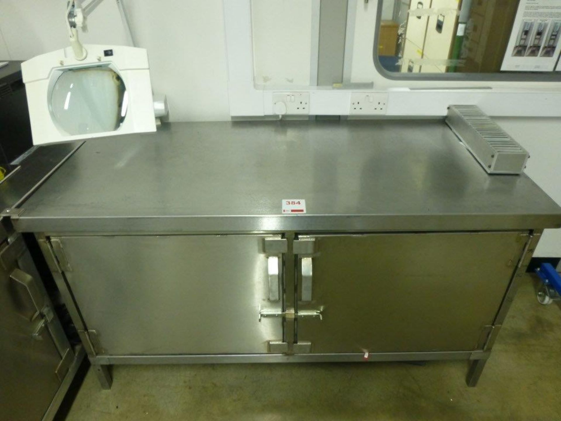 1500mm x 700mm x 840mm stainless steel bench/cupboard unit