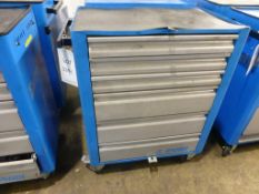 Unior Eurostyle 6 drawer tool cabinet and contents, mainly hand tools