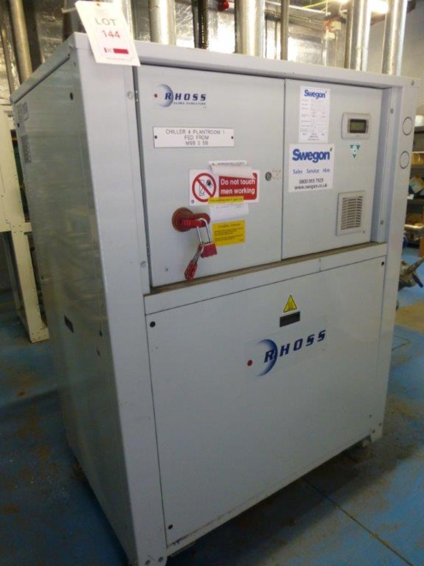 Rhoss Clima Evolutiion TCHCB2014518056 water chiller, serial No RHYFL0145K390001, (2012) Chiller