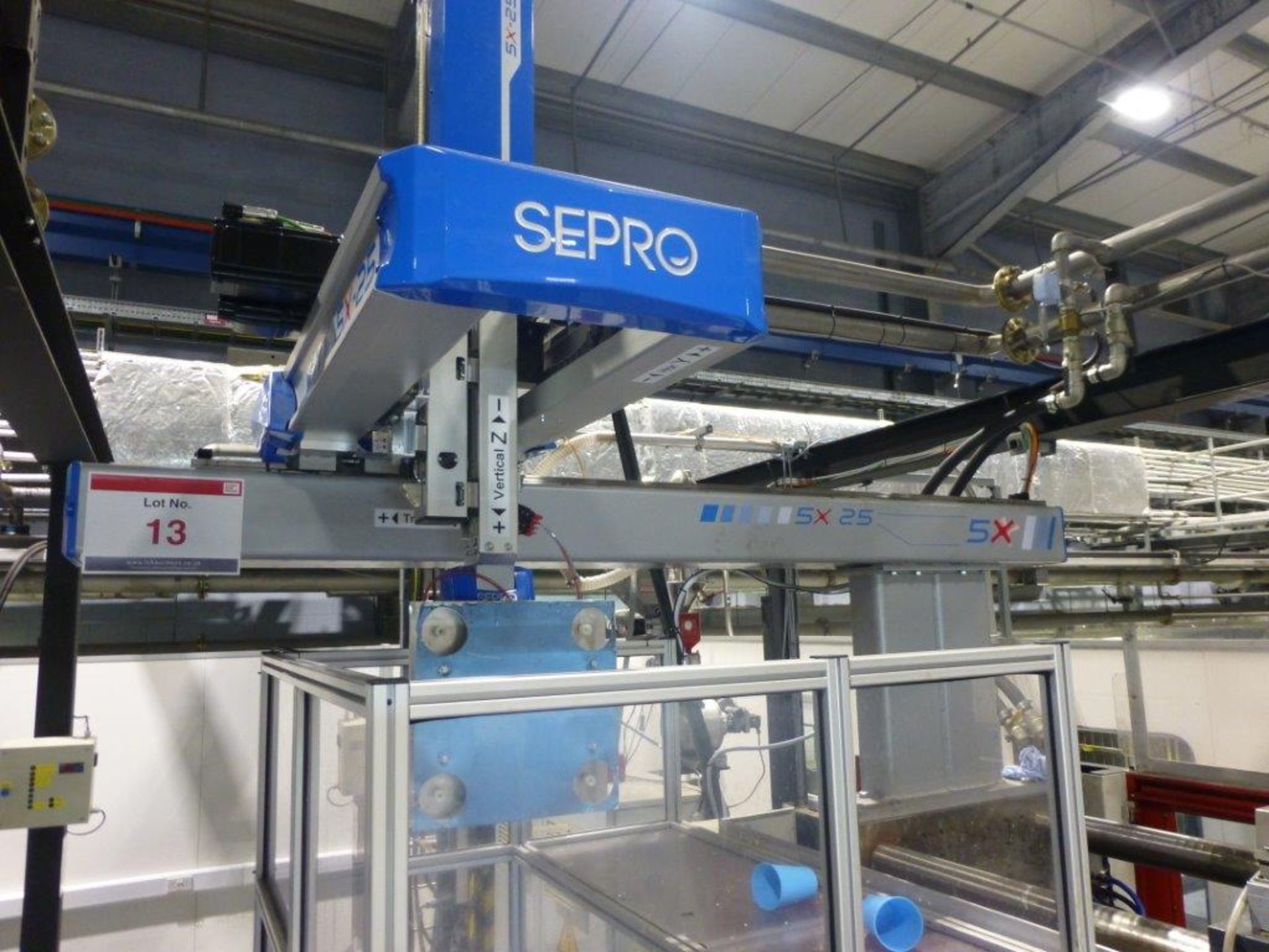 Sepro 5X-25 5-axis line robot, s/n R001854-01 (2016) with freestanding control unit and 3000mm x - Image 2 of 5