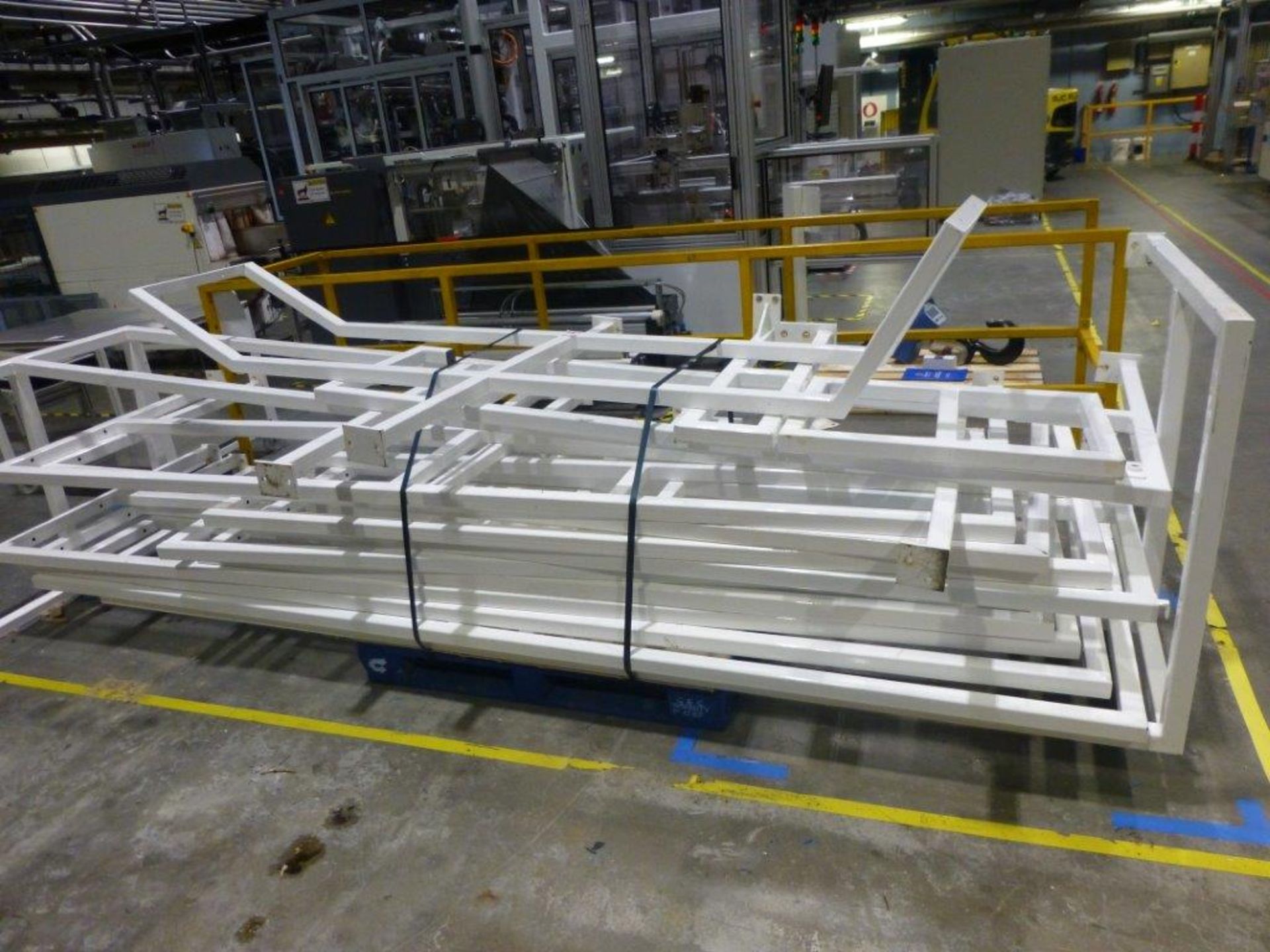 Approximately 40 linear metre 11 section steel fabricated 1100mm high machine/handrail guarding - Image 2 of 2