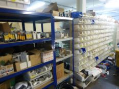 Contents to first floor stores to include, moulder and process equipment spares, electrical cable,