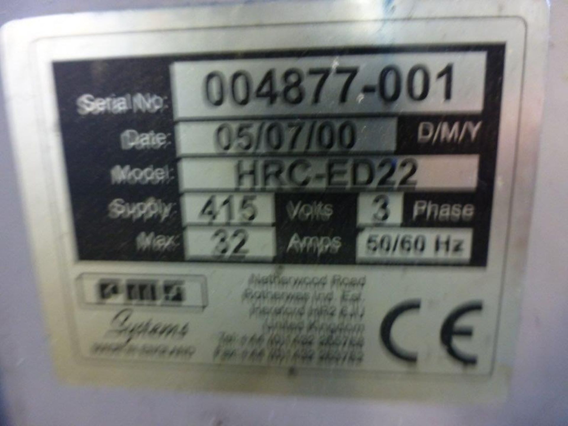 PMS Systems HRC-ED22 hot runner controller, serial No 004877-001 (2000) with cables - Image 2 of 2