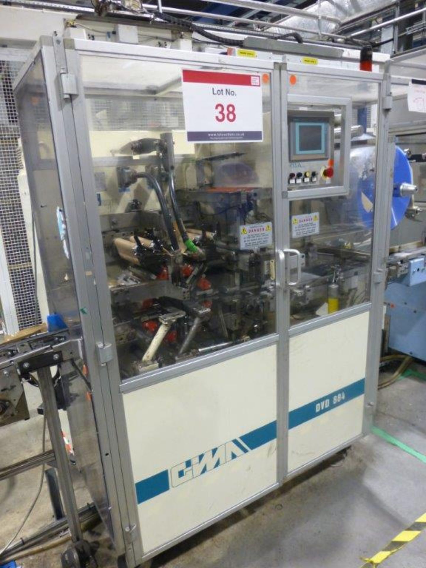GIMA 884 DVD/wrapper/welder Serial No. 88480A0 (2002) Complete with 1200mm 180mm delivery