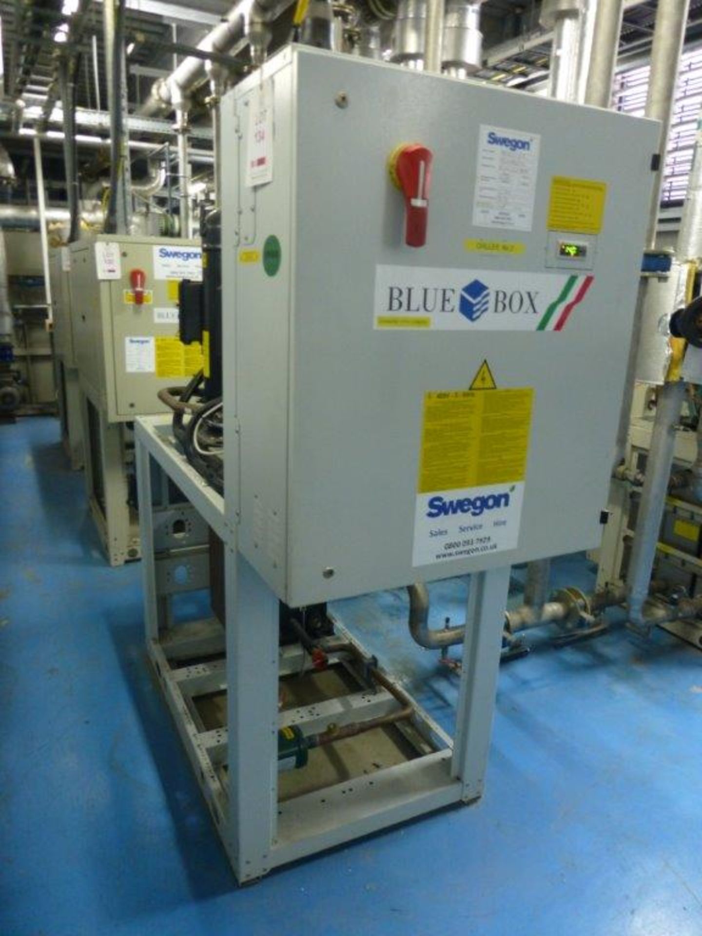 BlueBox Tetris W 15.2 water chiller, serial No BBOX085540, Chiller No 3, (Disconnection at first