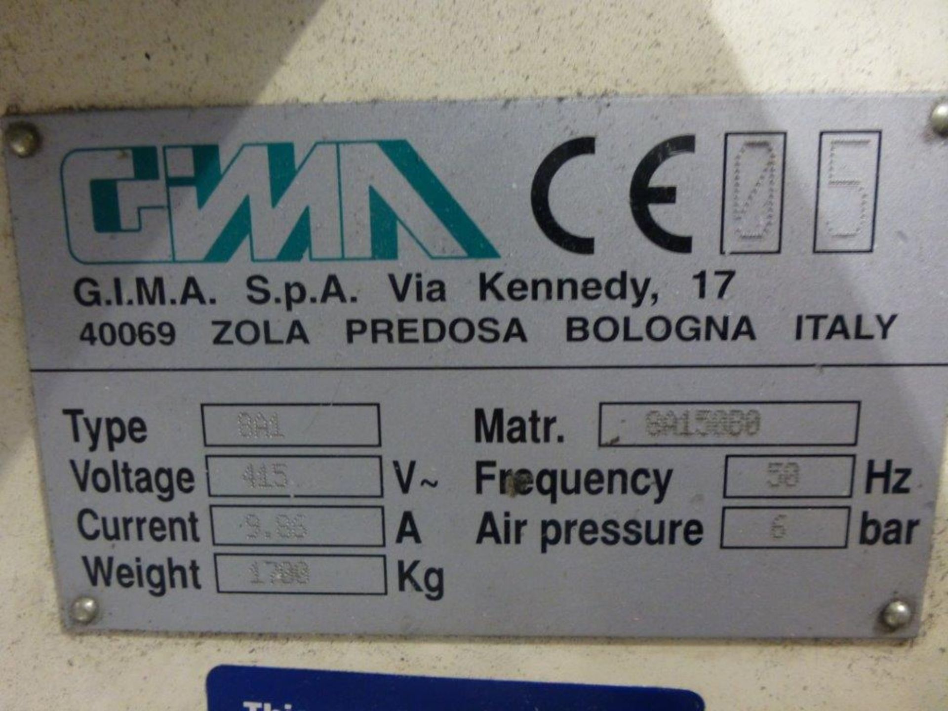 GIMA 8A1 DVD Thermal Rotary Welder, serial No. 8A1 50B0 (2005). Please note: A mandatory lift out - Image 3 of 3