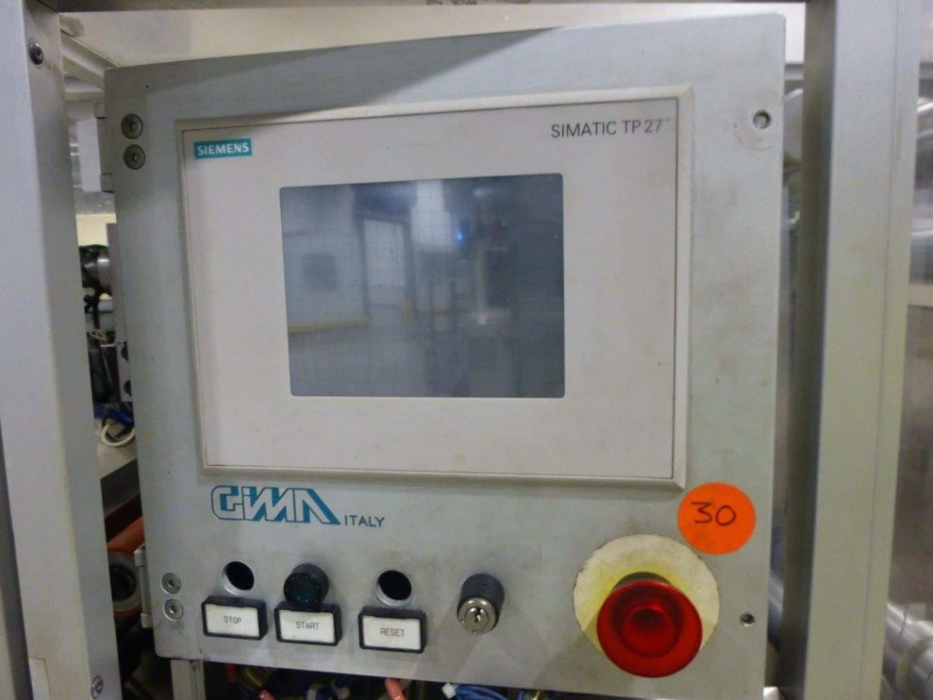 GIMA 884 DVD case wrapper/welder Serial No. 8841200 (2002) with Siemens Simatic TP27 control unit - Image 4 of 5