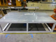 Sutch Lifting Equipment 2850mm x 1500mm x 730mm welded steel heavy duty work table with steel top,