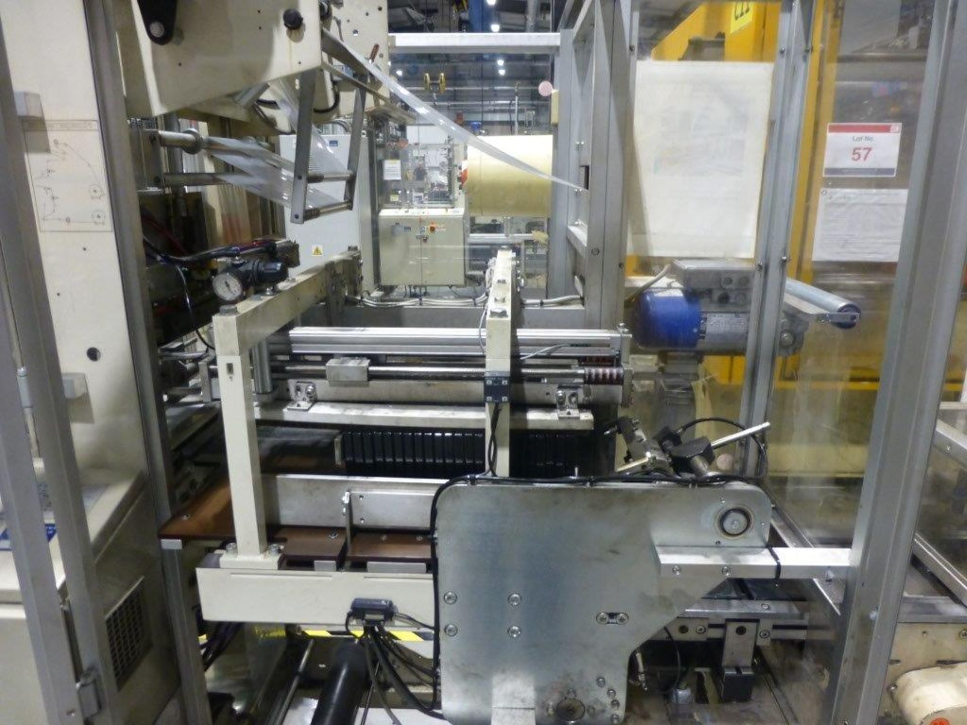 GIMA 897 DVD multi case wrapper, serial No 89730A0 (2003) with case flip station, film unwind - Image 3 of 5