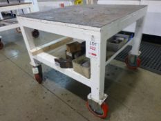 1000mm x 1000mm x 860mm heavy duty mobile work table