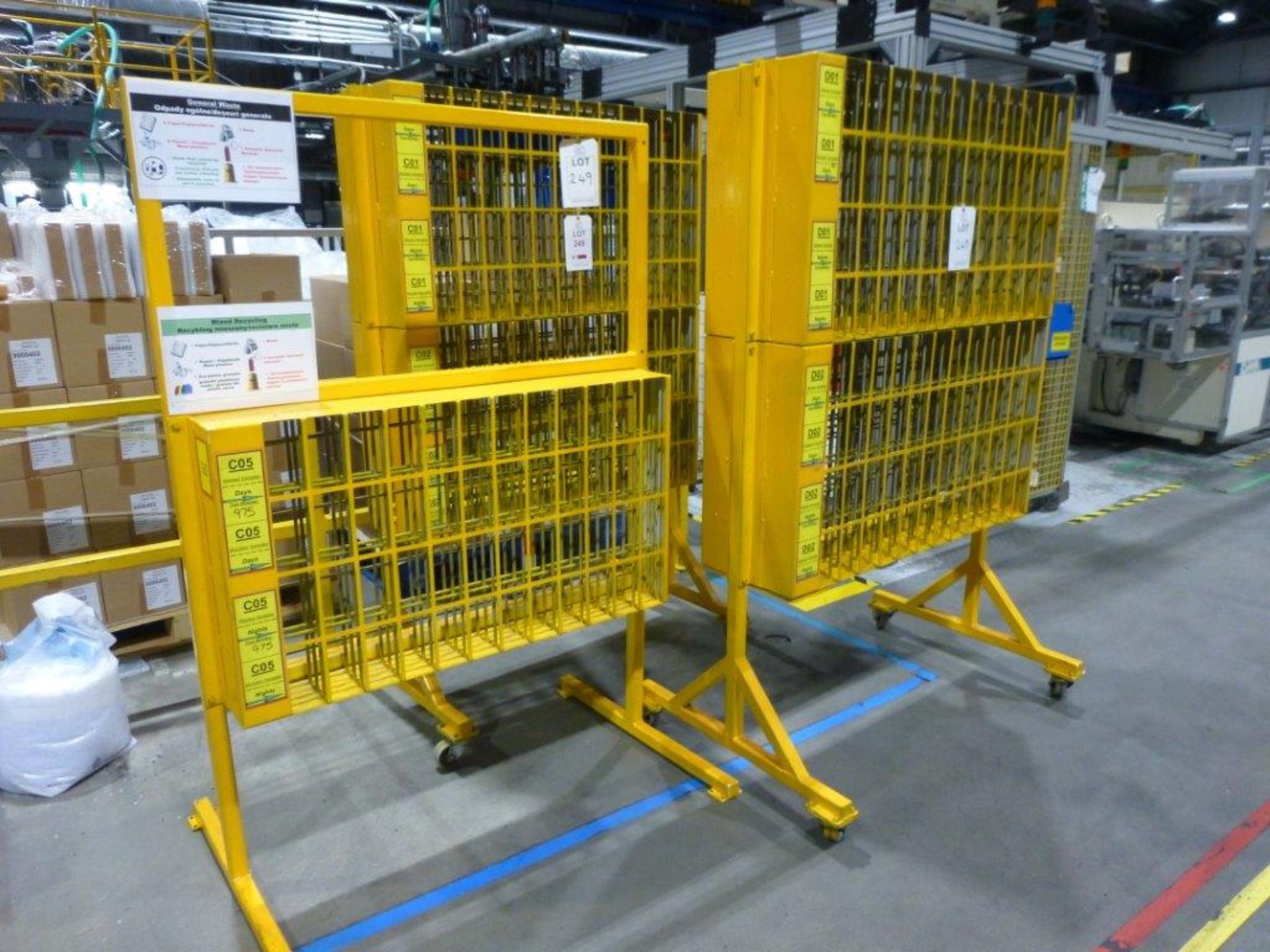 3 purpose built DVD case inspection stands (yellow)