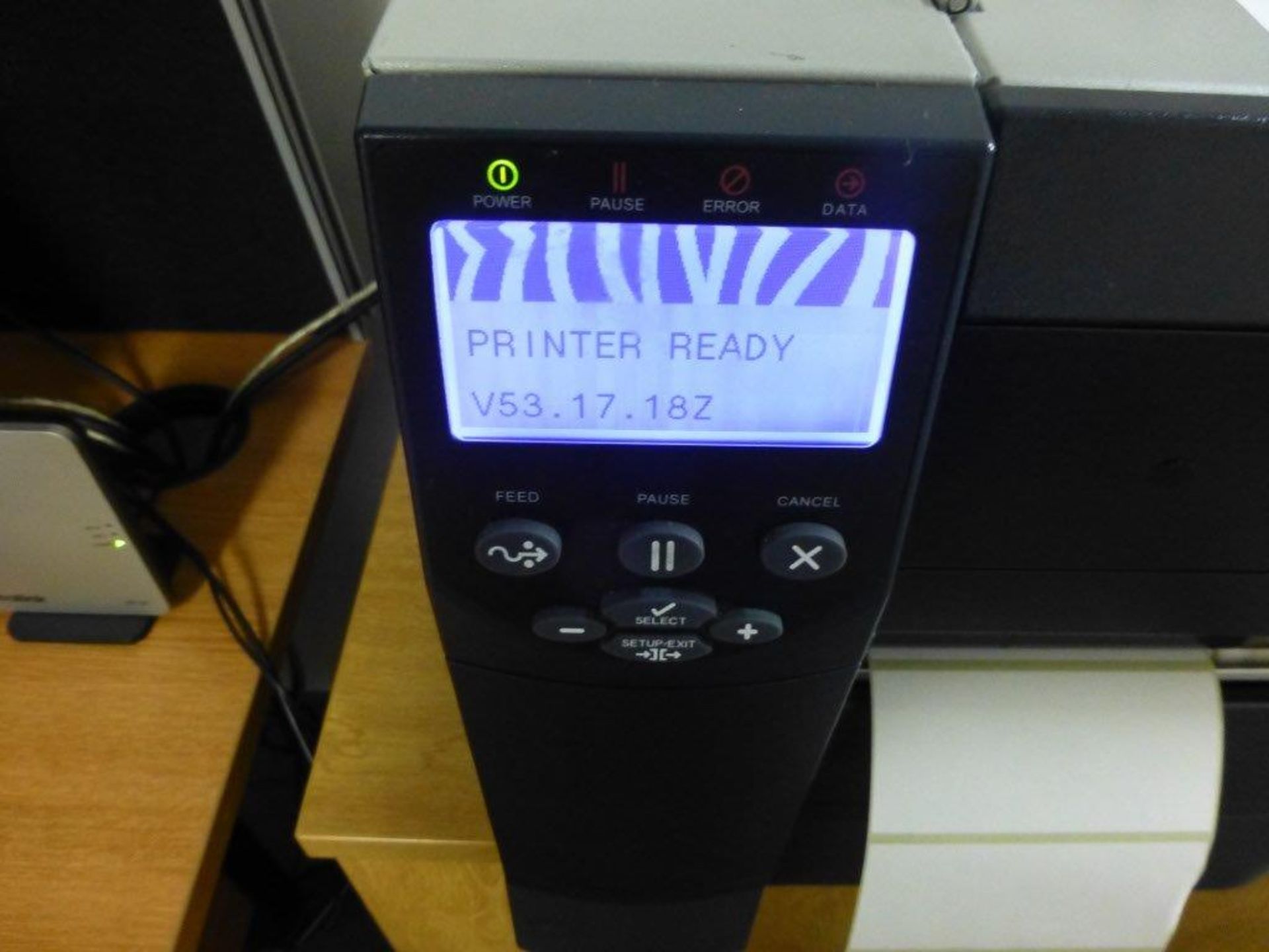 Zebra ZM600 label printer, serial No 08J132900195, configuration ZM600-200E-000T - Image 2 of 3