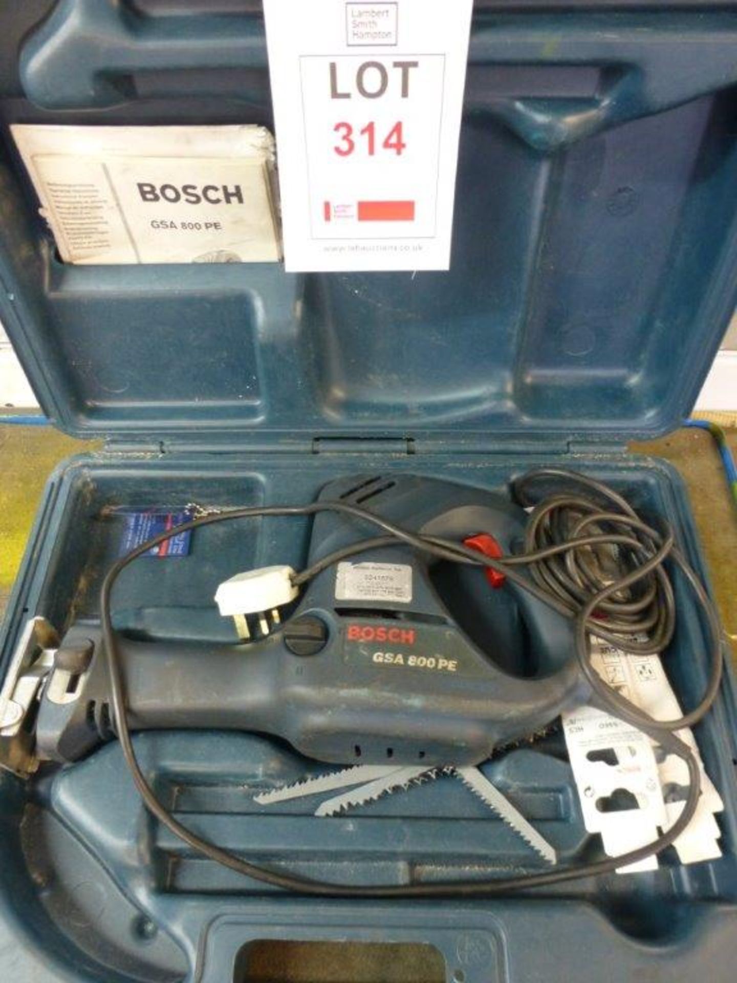 Bosch GSA 800PE 240v reciprocating saw with carry case