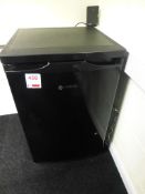 Hoover black finish under counter domestic fridge