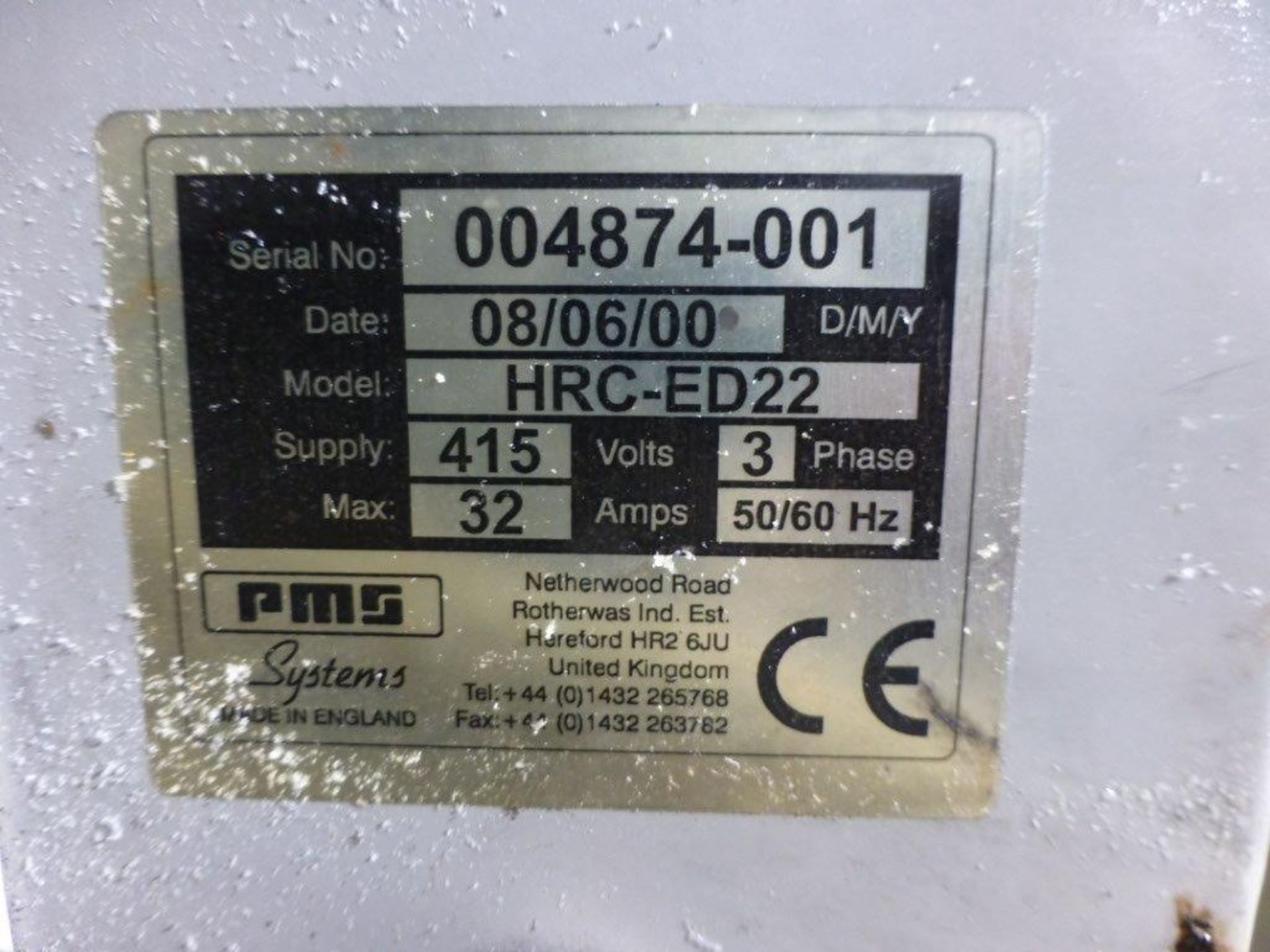 PMS Systems HRC-ED22 hot runner controller, serial No 004874 -001 (2000) with cables - Image 2 of 2