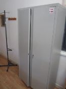 Steel twin door filing cabinet