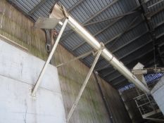 Unnamed elevating auger screw conveyor, approx. 5m length. **A work Method Statement and Risk