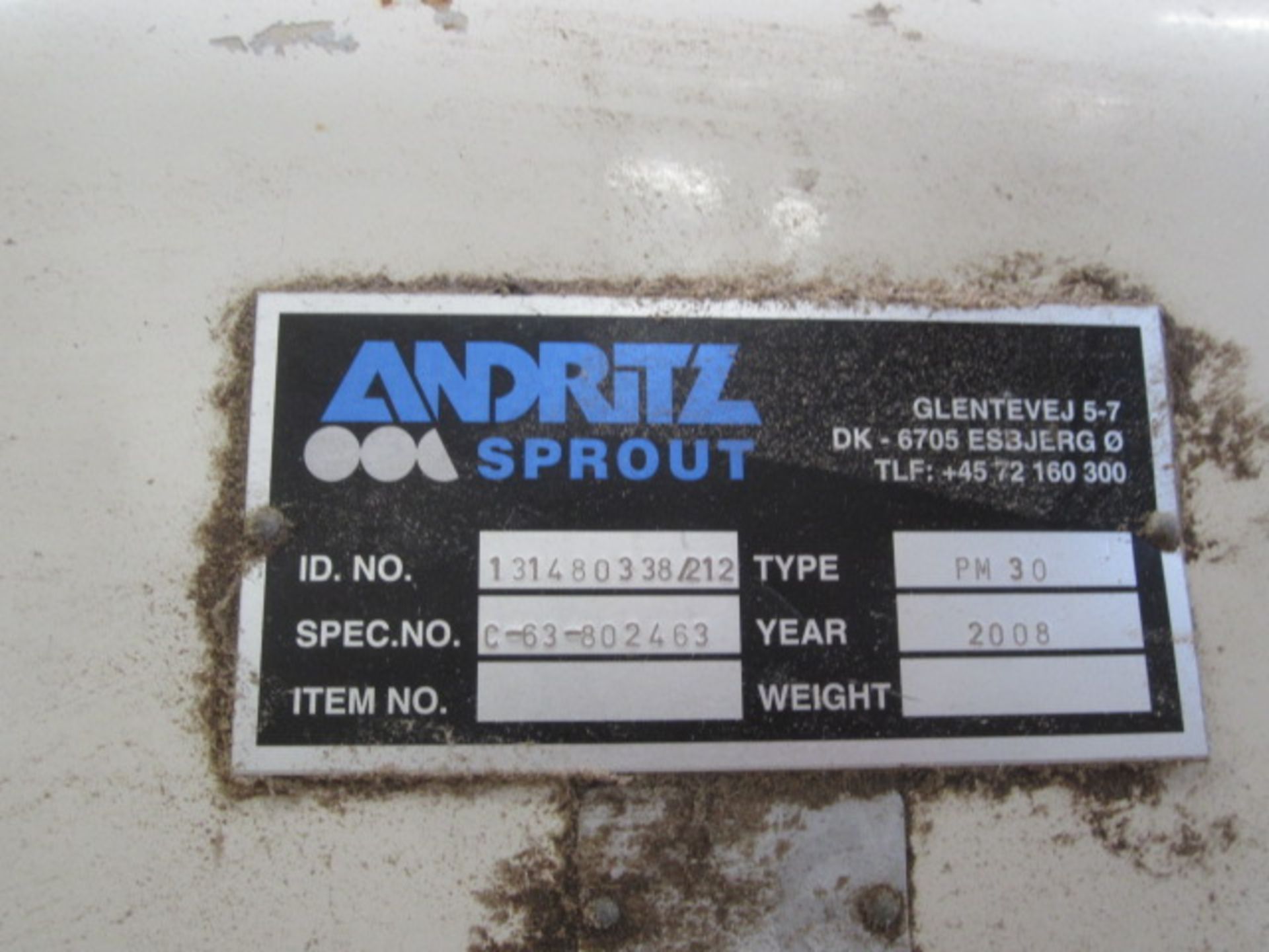 Andritz Sprout PM30 pellet mill, ID no. 131480338/212, spec no. C-63-802463 (2008), mounted on stand - Image 5 of 7