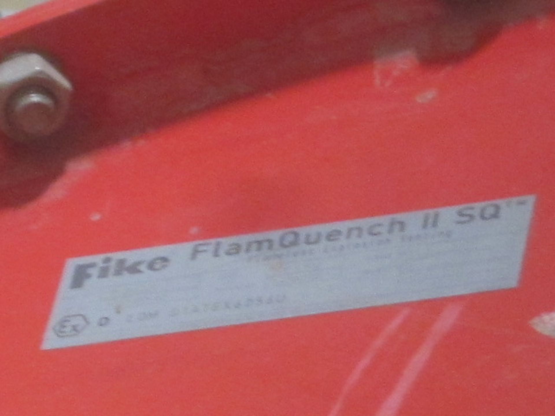 Ledley Engineering ventilation chamber with Fike Flan Quench 11 explosion isolation vent. **A work - Image 6 of 7