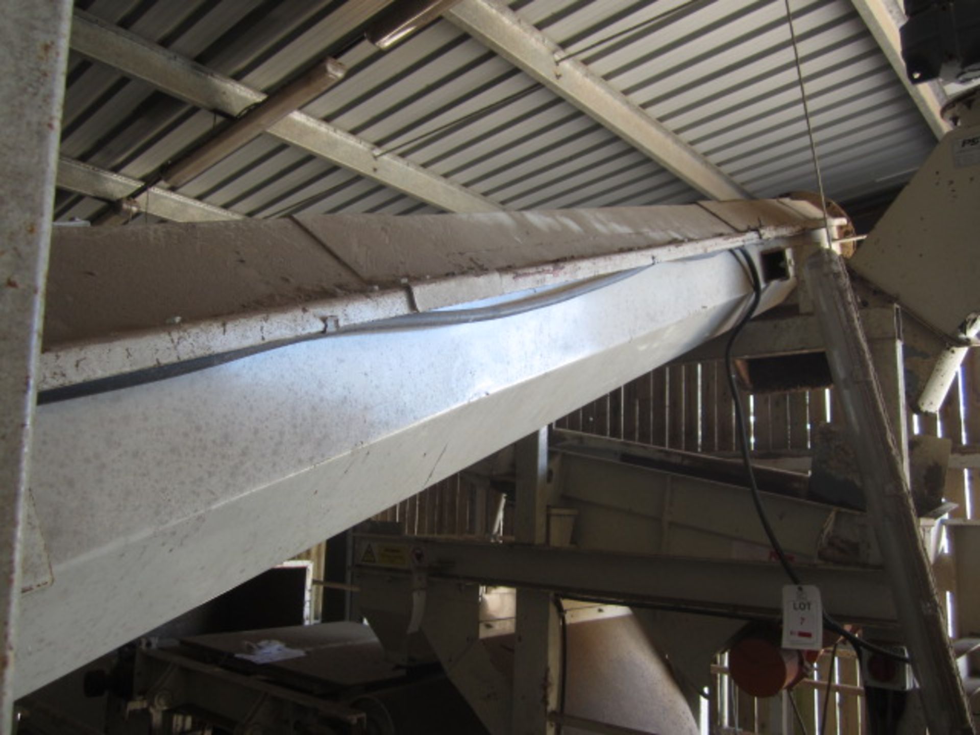 Unnamed elevating auger screw conveyor, approx. 4.5m x 350mm. **A work Method Statement and Risk