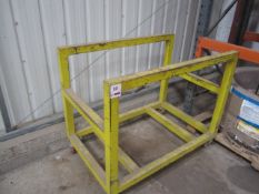 Mobile steel framed transport trolley