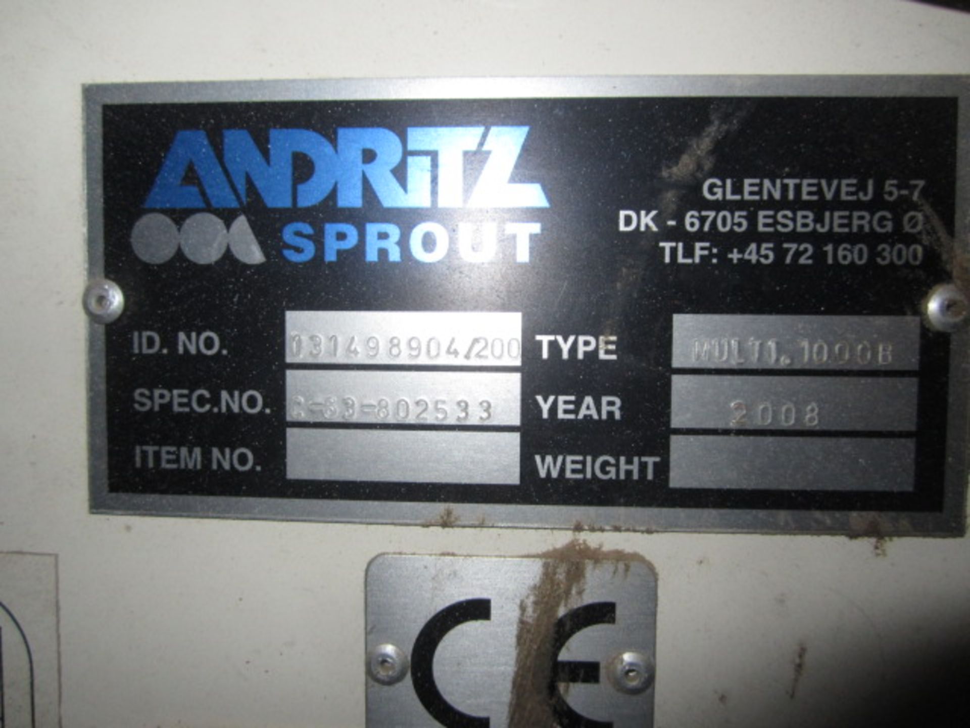 Andritz Feed & Biofuels Multi 1000B hammer mill, serial no: 131498904/ 200 (2008), spec no: C-63- - Image 6 of 12