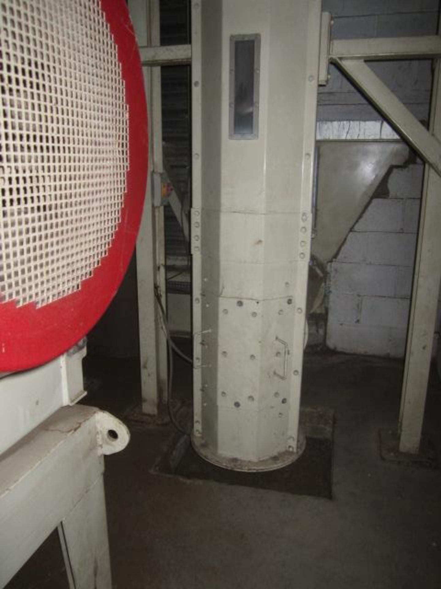 PST V8420 vertical auger screw conveyor, height approx. 8m x 400mm dia, serial no: 1031U16 (2010), - Image 5 of 5