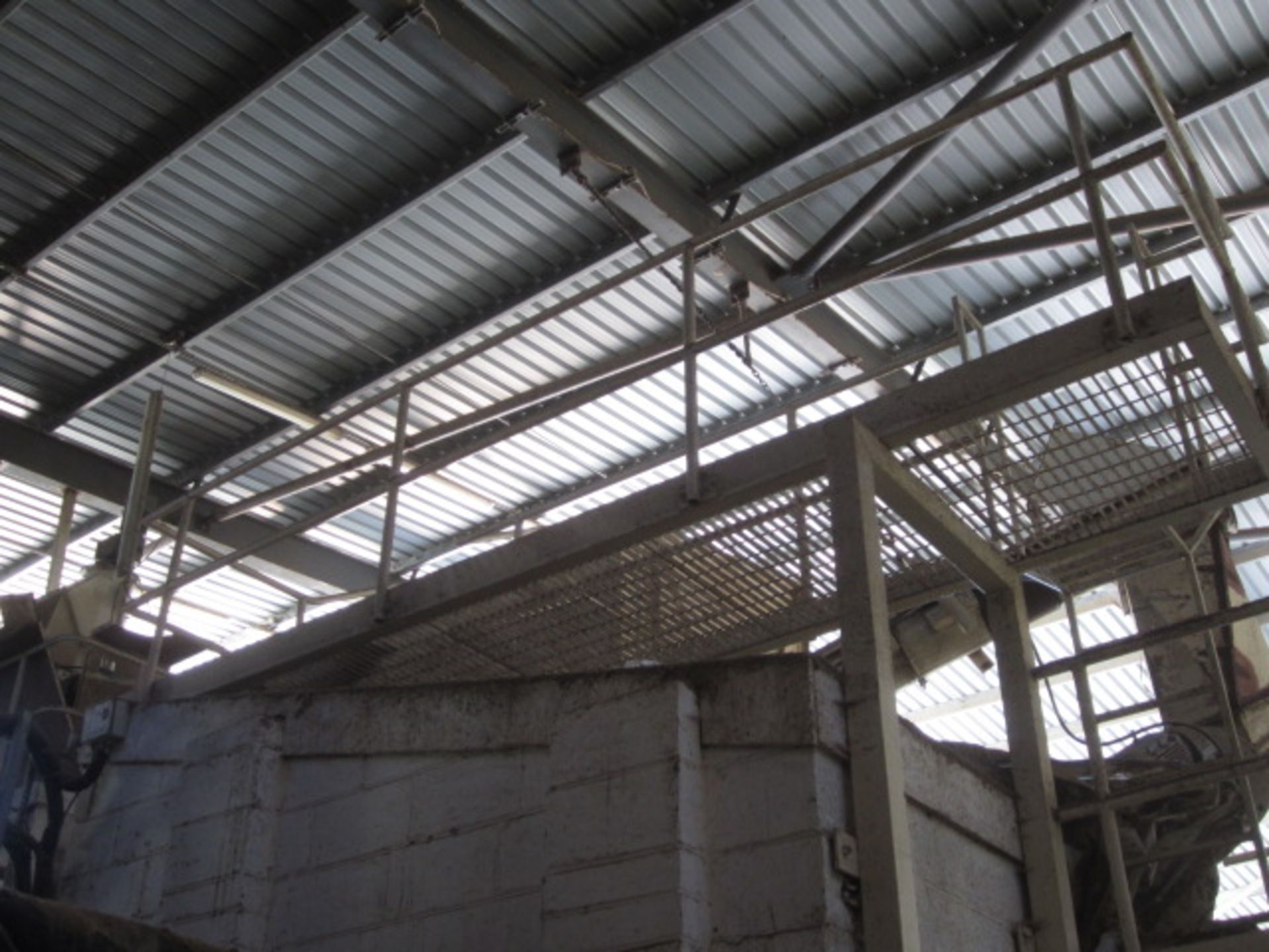 Steel framed stepped gantry access steps and platforms, approx. 8m x 4m and 1m x 12m. **A work - Image 6 of 6