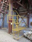 Mobile twin level safety steps/access gantry