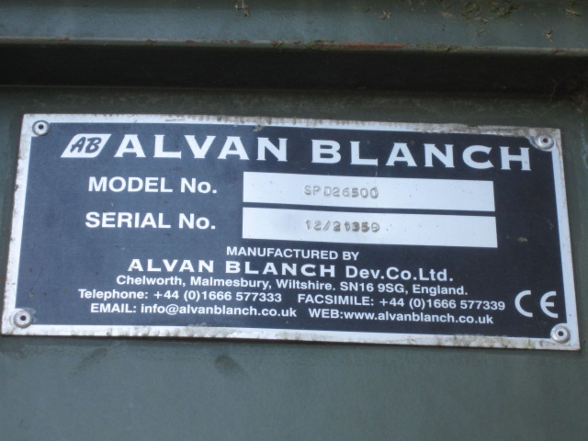 Alvan Blanche SPD26500 continuous flow conveyor dryer, serial no: 12/21350, installed 2012, with - Image 6 of 17