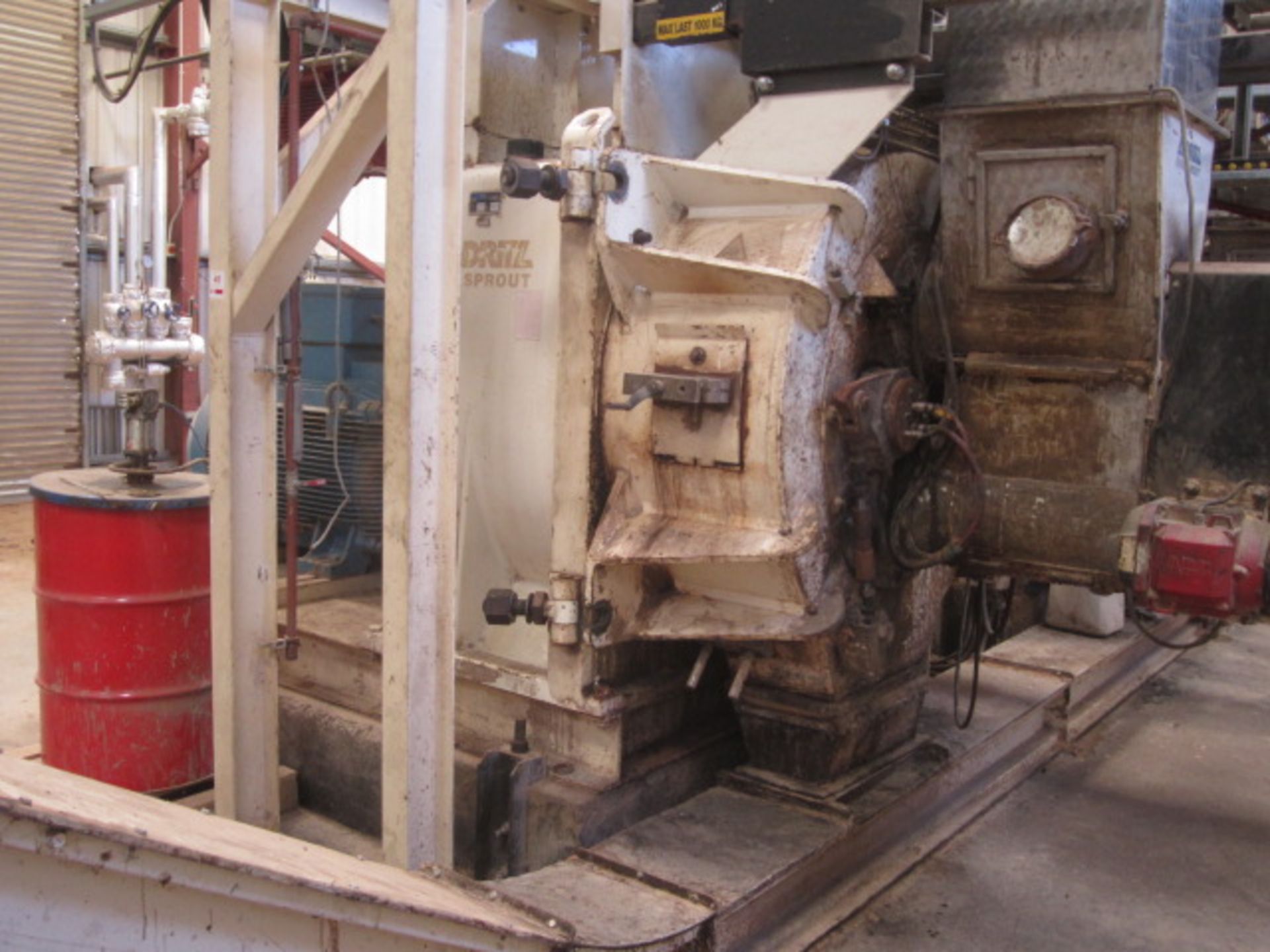 Andritz Sprout PM30 pellet mill, ID no. 131480338/212, spec no. C-63-802463 (2008), mounted on stand - Image 6 of 7