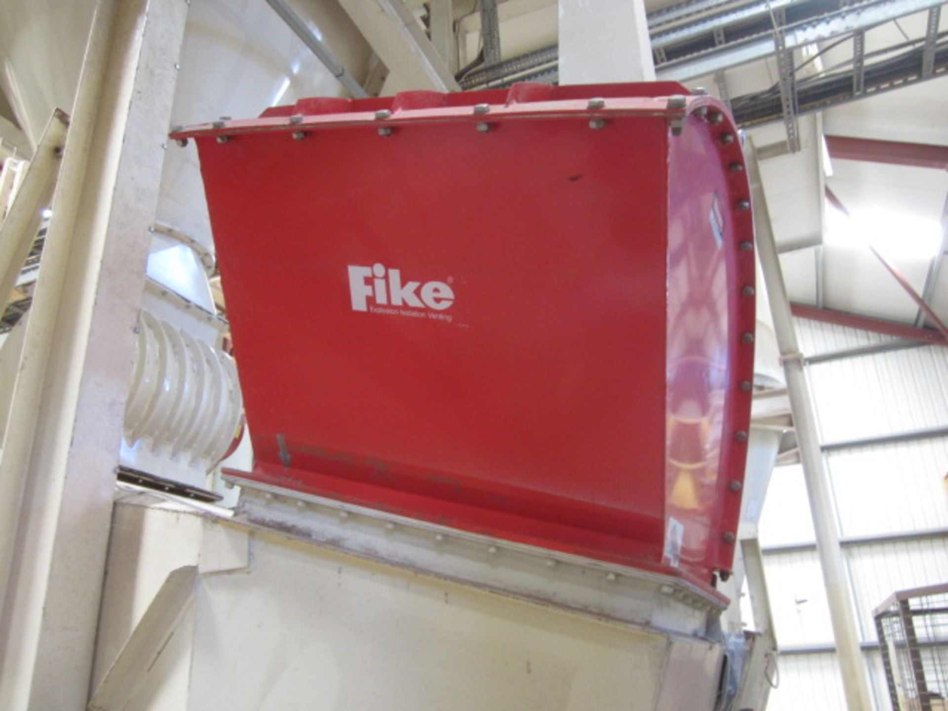 Ledley Engineering ventilation chamber with Fike Flan Quench 11 explosion isolation vent. **A work - Image 5 of 7