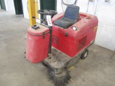 RCM Atom 24v floor sweeper & charger. **Please note: Acceptance of the final highest bid on this lot