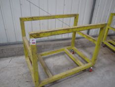 Mobile steel framed transport trolley