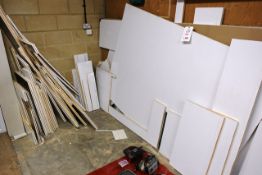 Quantity of white UPVC insulated panel sheets (please note: this lot is located at the Salisbury