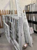 Twelve frames, cills, ancillary pack, white (no glass) (please note: This lot is located at the