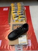 Site work boots (new) size 9 and a box of Yale door chains (please note: this lot is located at