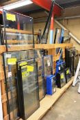 Approx thirty three double glazed sealed window units, sizes include: 672x1808, 2 x 441x829,