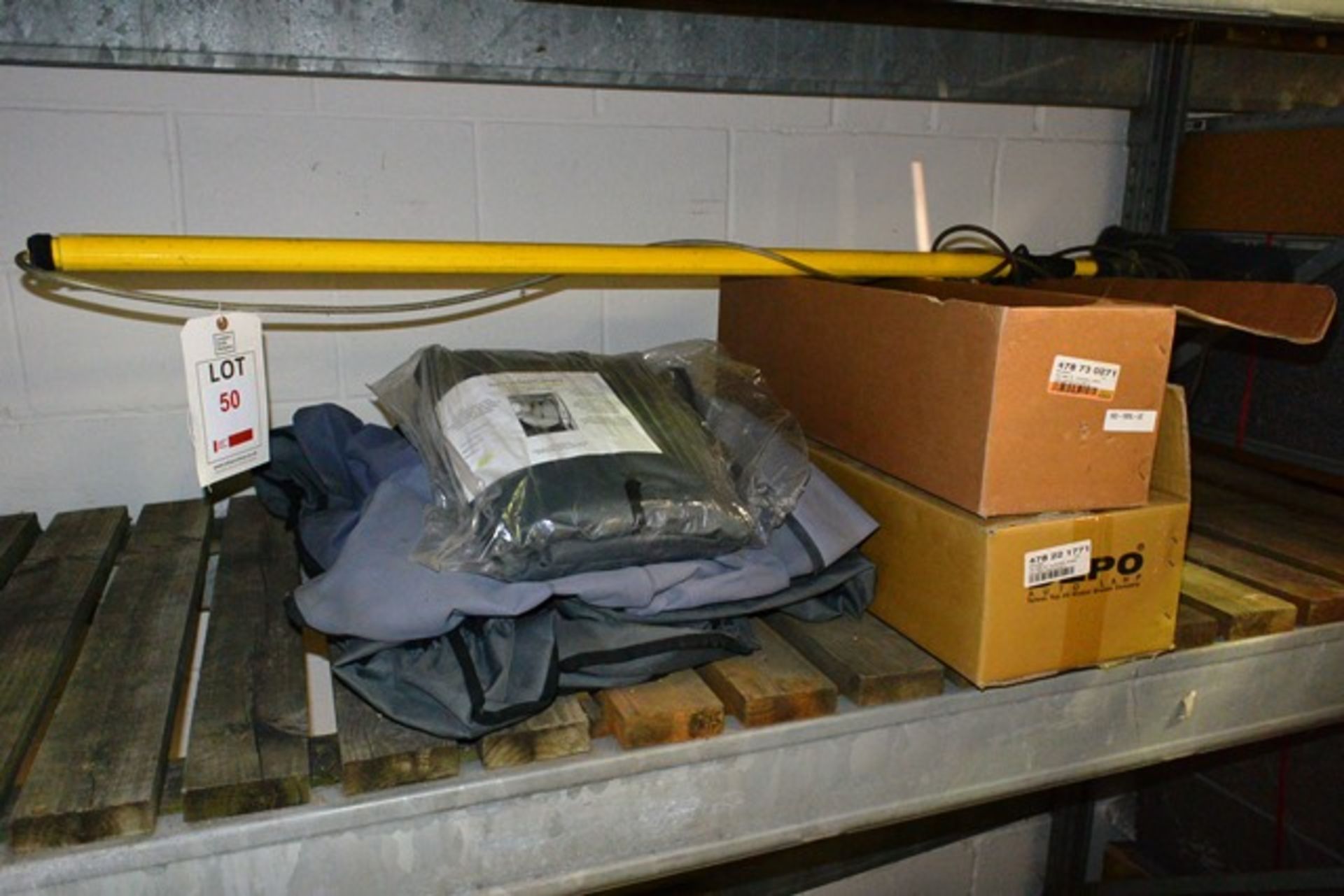 Various vans seat covers, headlight units and van brush, etc. (please note: This lot is located at