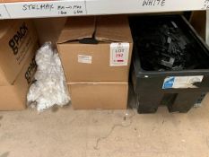 As lotted rolls of shrink wrap and plastic spaces and fillers (please note: this lot is located at