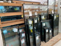 Thirty seven double glazed units, sizes to include 36mm: 448x1086, 2 x 448x1008, 2 x 448x1076, 2 x