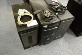 Three various desktop PC's (please note: This lot is located at the Swindon premises)